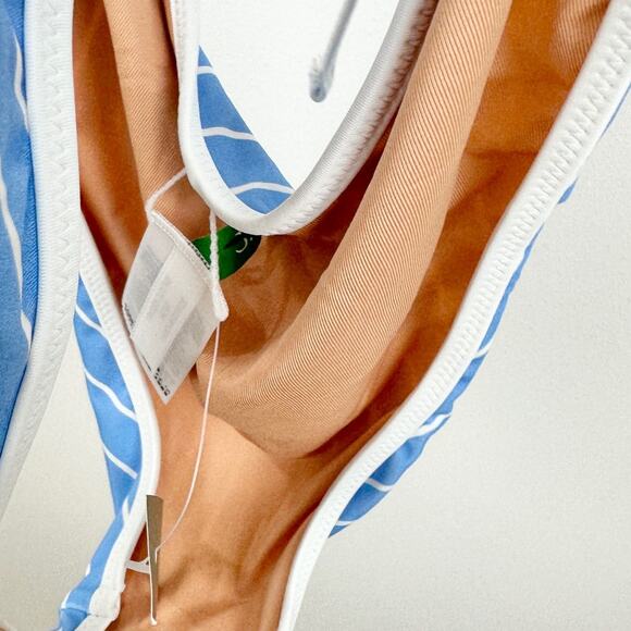 J. Crew Blue and White Striped One Piece Swimsuit - Picture 13 of 13